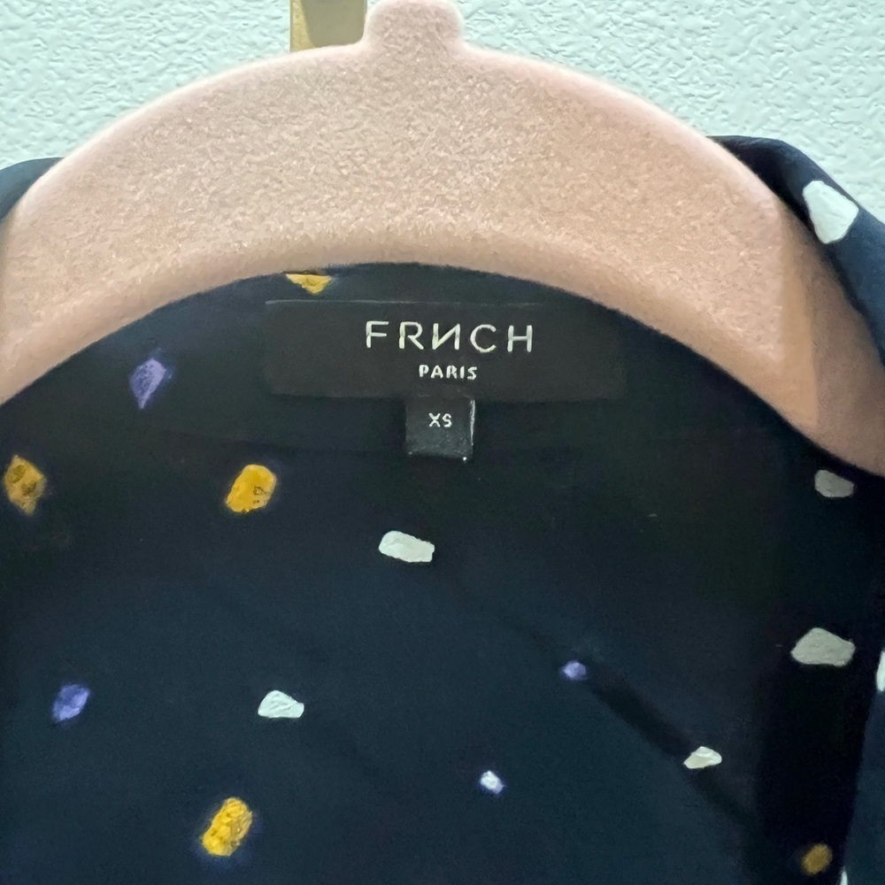 FRNCH Navy Long Sleeve Jumpsuit Size XS - Picture 4 of 9